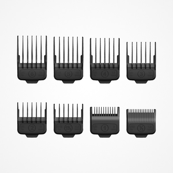 Perfect Beauty Orbis Beam Máquina de Corte Conjunto de oito pentes para máquina de cortar cabelo pretos numerados