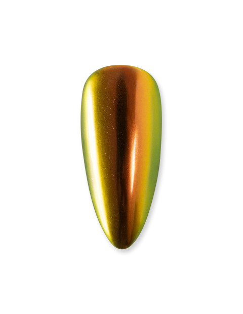 Caneta Unhas Chrome Illusion Andreia Chameleon Nail Art Verniz ou gel cromado para unhas em destaque com fundo branco