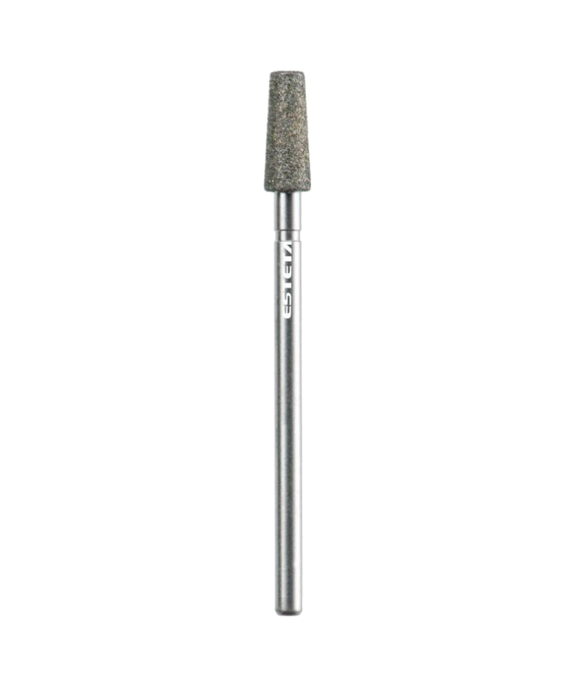 Fresa Diamante Esteta Cónica 4,0/10 Remoção Média Ferramenta metálica com cabeça abrasiva cinzenta