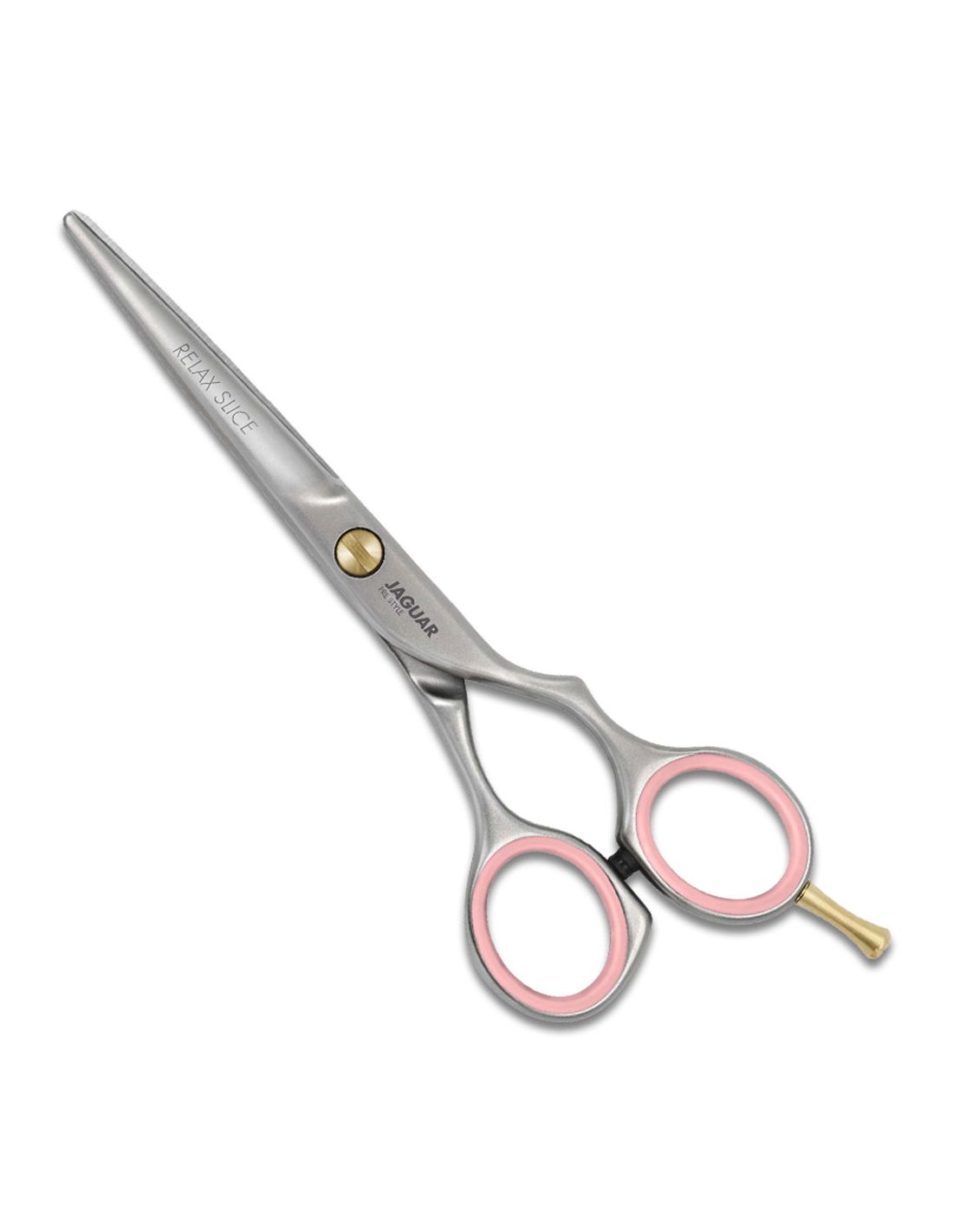 Set Básico Good Vibes Relax Slice Pre Style - Jaguar Tesoura profissional em aço inoxidável com punhos rosa e parafuso dourado