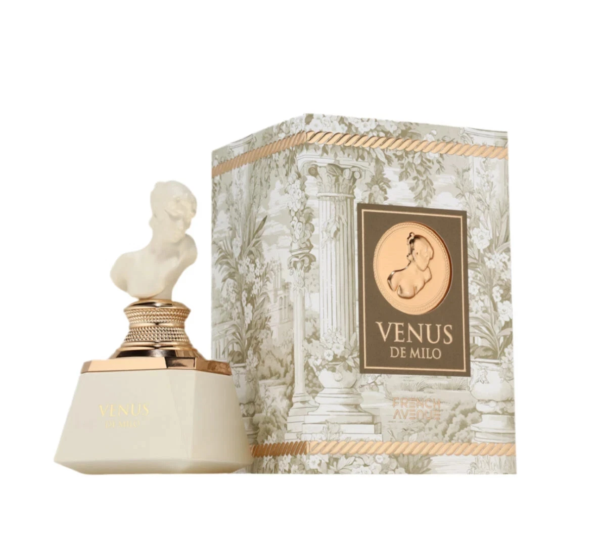 Venus de Milo French Avenue Feminino 100ml Perfume Venus de Milo com busto clássico e caixa decorativa