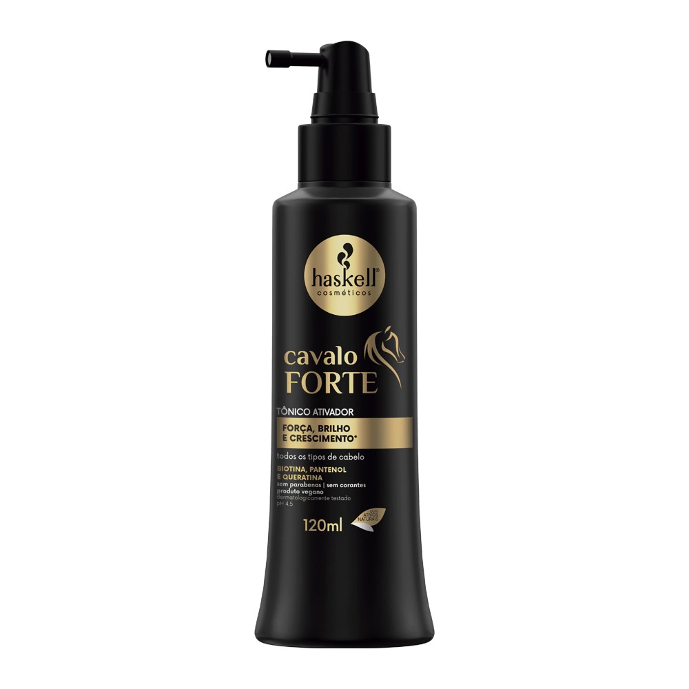 Haskell Cavalo Forte Tônico Ativador Cavalo Forte 120ml Frasco preto Haskell Cavalo Forte Tônico Ativador 120 ml