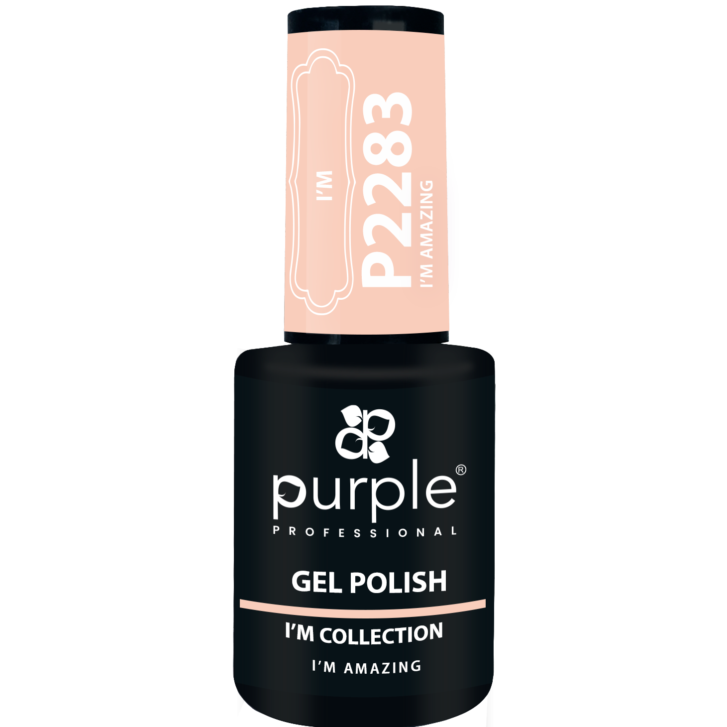 Purple Verniz Gel P2283 GEL POLISH I´M AMAZING 10ml Frasco de verniz gel para unhas cor rosa claro