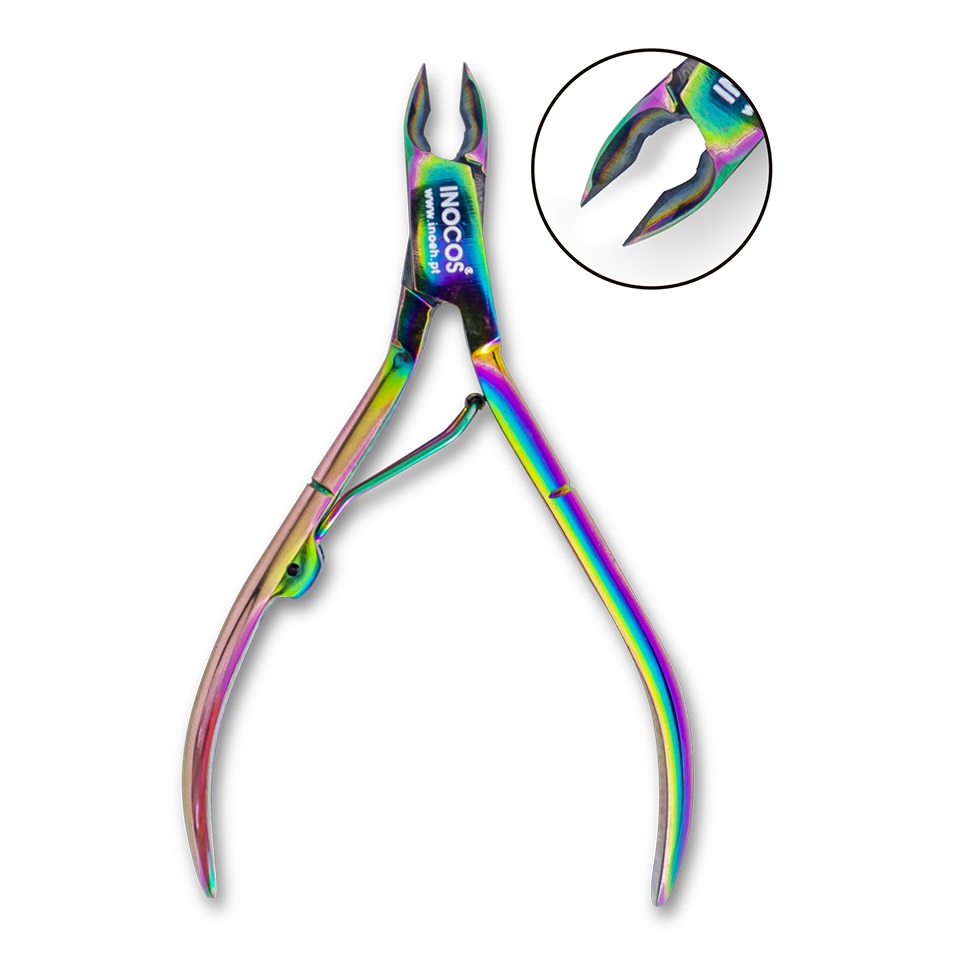 INOCOS ALICATE MANICURE PREMIUM Alicate de unhas multicolor metálico com marca NOCCOS Professional