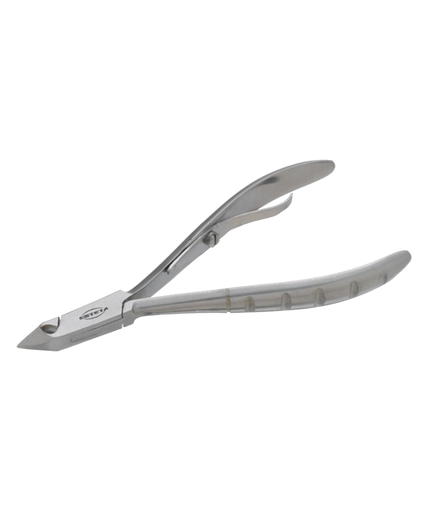 Alicate Esteta Ice Cuticulas 7mm Satin Alicate de corte metálico prateado com inscrição VITA