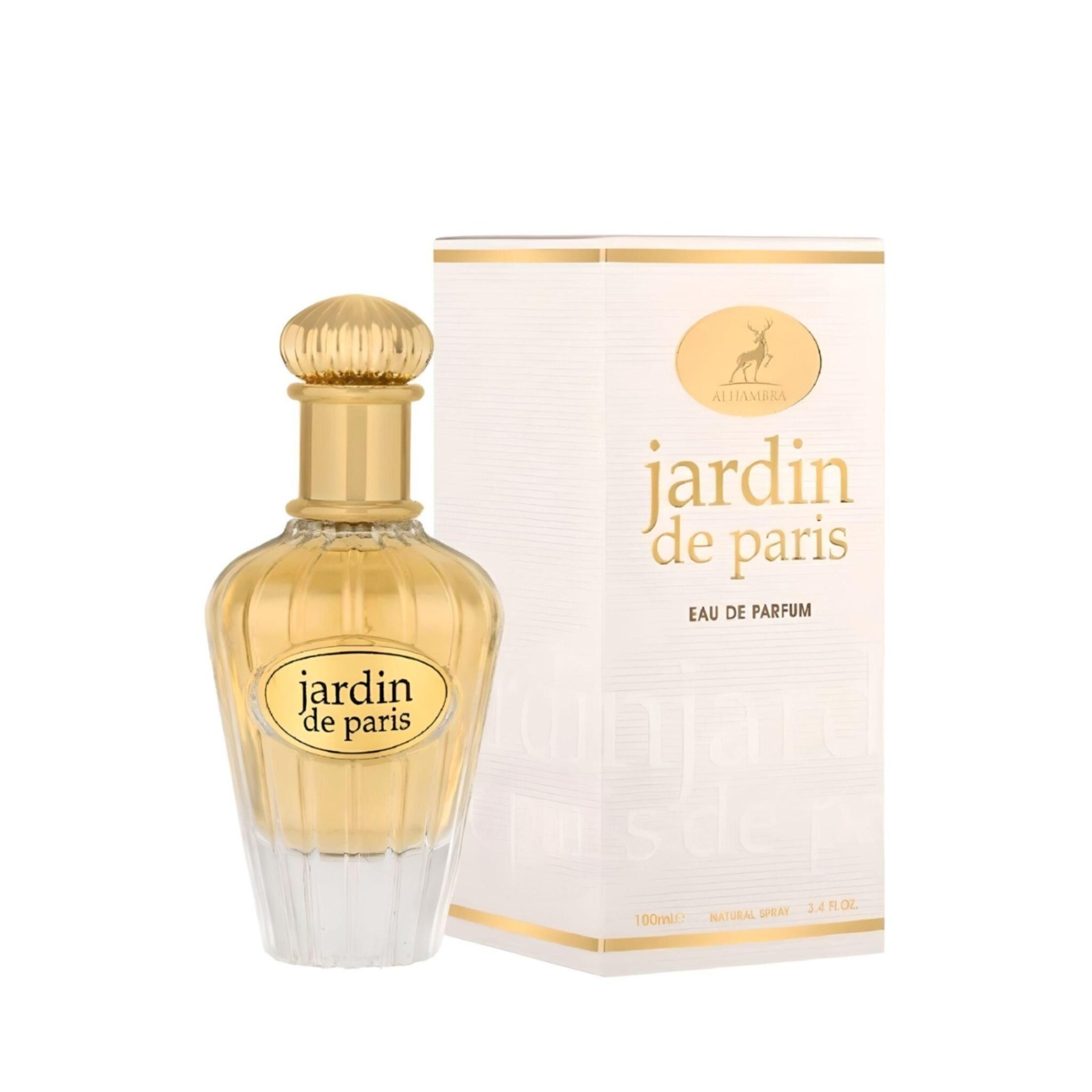 Maison Alhambra Jardin De Paris Eau De Parfum 100 ml Frasco de perfume Jardin de Paris com caixa