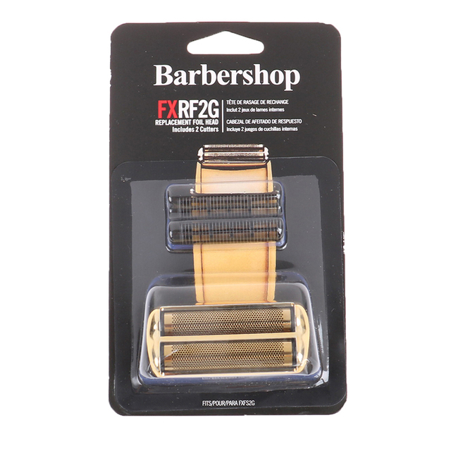 BABYLISS CABEÇA COMPLETA SHAVER COMPATÍVEL FXRF2GE Gold Refil para barbeador Barbershop FX RF29 em embalagem preta