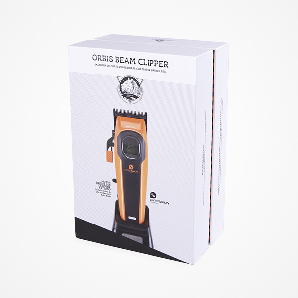 Perfect Beauty Orbis Beam Máquina de Corte Embalagem de máquina de cortar cabelo profissional laranja e preta