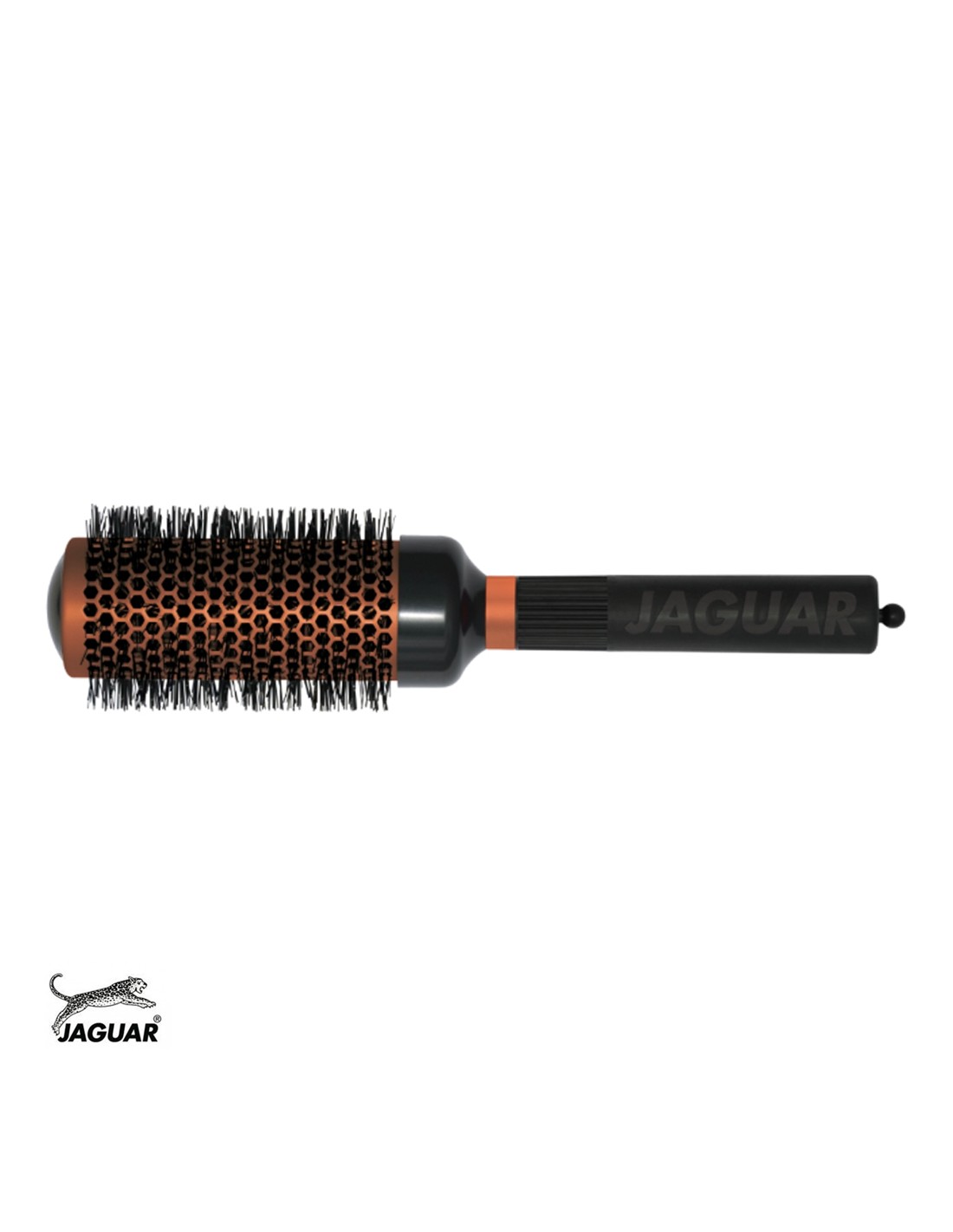 Jaguar Escova CC43 CC Serie Escova de cabelo redonda laranja e preta da marca JAGUAR com cabo texturizado