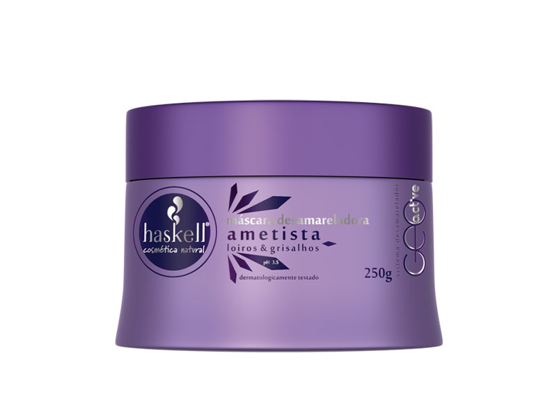 Haskell MÁSCARA AMETISTA 250GR Máscara desamareladora Haskell Ametista roxa 250g