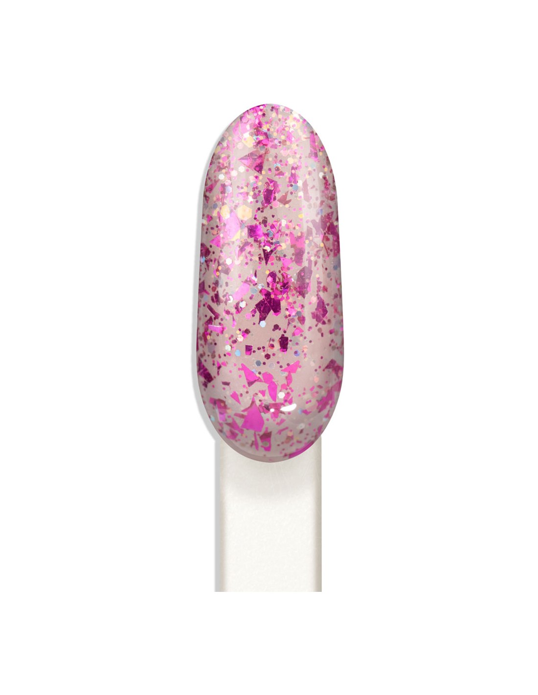 Verniz Gel A Família 15ml - Inocos Coleção de Natal "A minha coisa favorita" amostra de verniz de unhas rosa com glitter
