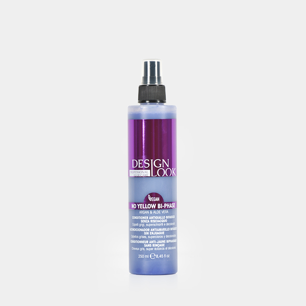Design look BIFÁSICO NO YELLOW VEGAN · 250ML Frasco spray Design Look vegan No Yellow Bi-Phase roxo 200 ml