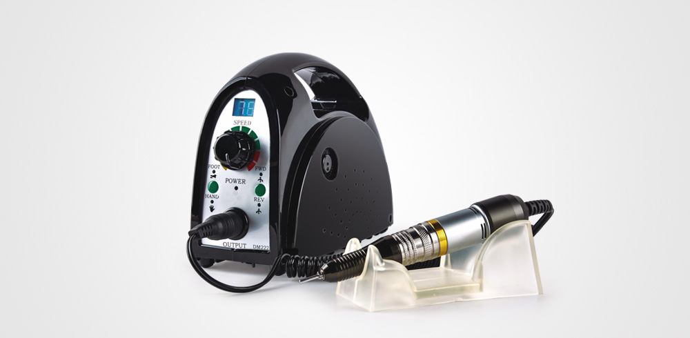 Perfect Beauty Broca\Micromotor de unhas Twister 35000 RPM Máquina de manicure elétrica preta com controlador e caneta