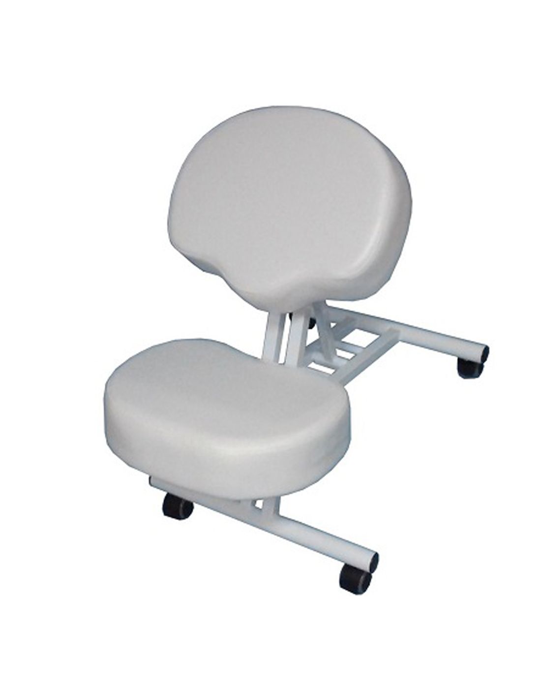Banco Postura Cadeira de escritório branca com rodas