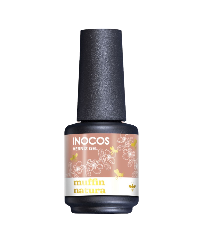 Inocos Verniz Gel Muffin Natura Lovers Chocolate Edition 15ml Frasco de verniz gel INOCOS muffin natura
