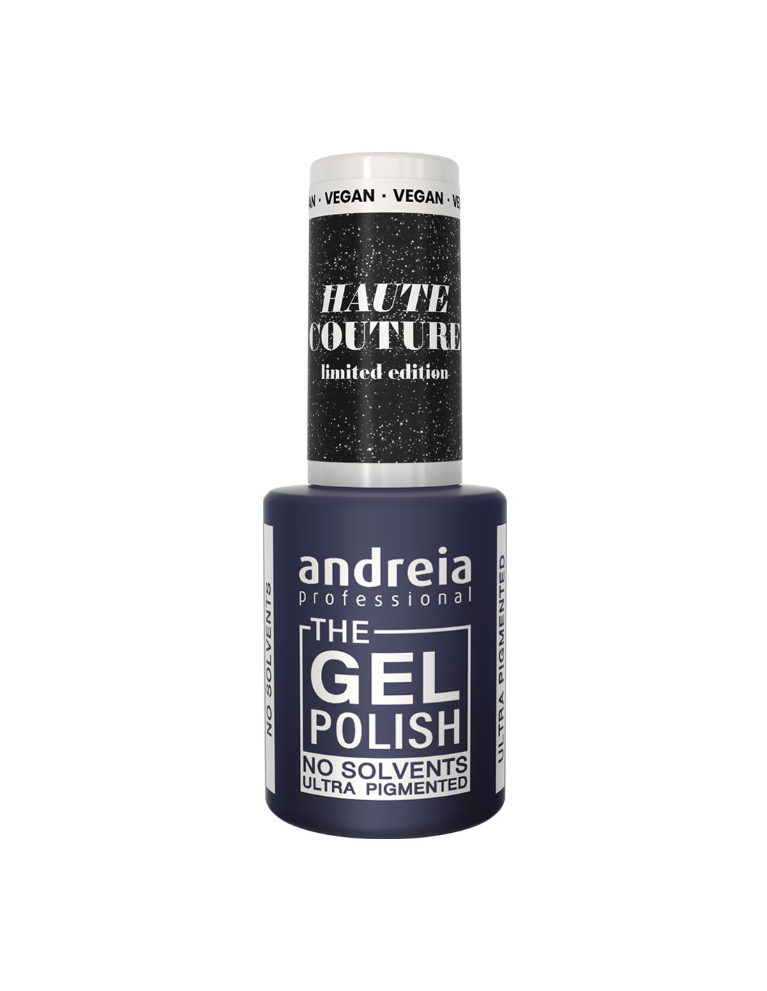 Verniz Gel Andreia Profissional Haute Couture HA1 Frasco de verniz de unhas azul escuro Andreia The Gel Polish