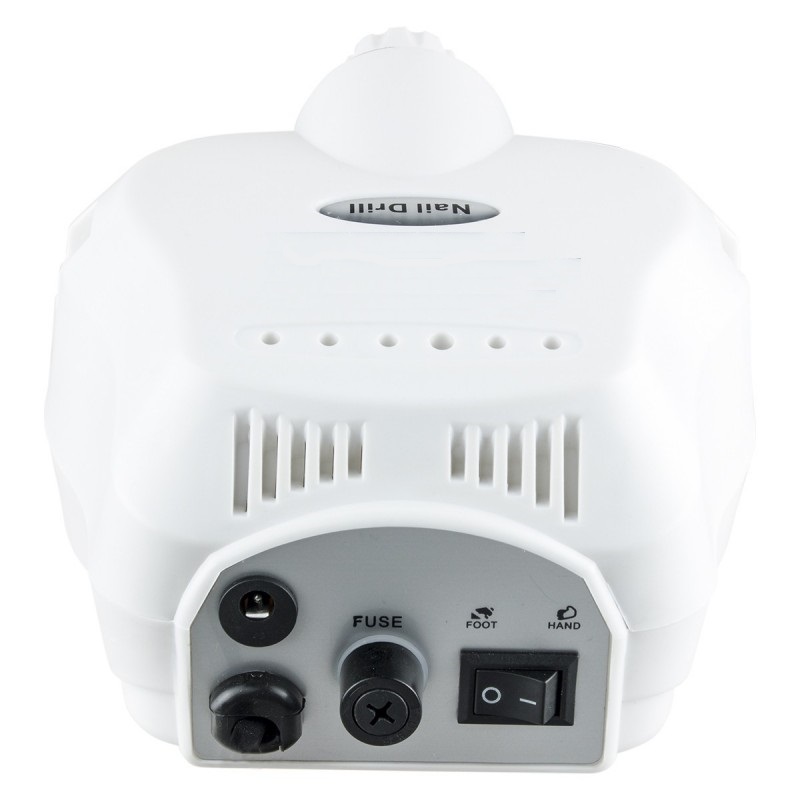 Nail Drill Broca de Unhas Micromotor com 35.000 RPM Aparelho branco Nail Drill com interruptor e entradas para ligação
