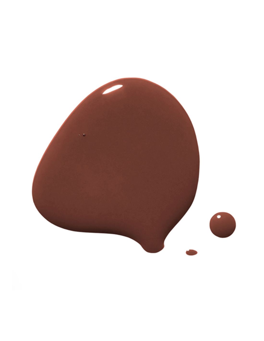 Verniz Gel A15 Leaf Festival - Earth Collection - Ricki Parodi Mancha líquida castanha brilhante sobre fundo branco