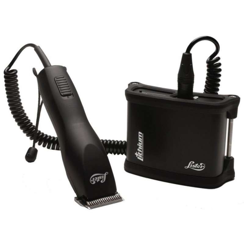 TOSQUIADORA CAVALOS LISTER LIBRETO A BATERIA Aparelho de cortar cabelo com bateria portátil preta