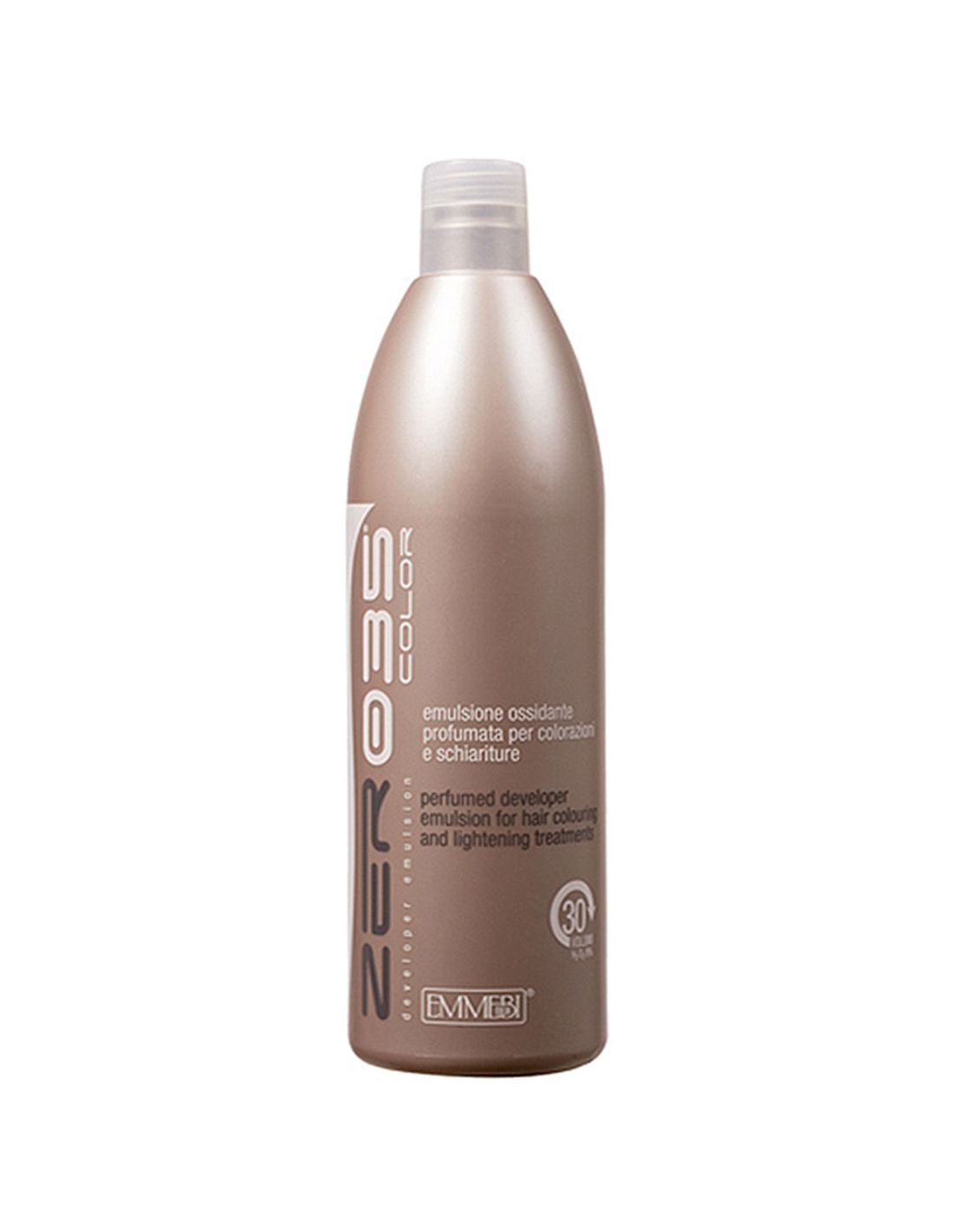 Oxidante Creme 30VOL 1000ml - Zero35 - Emmebi Frasco de emulsão oxidante bronze para coloração de cabelo