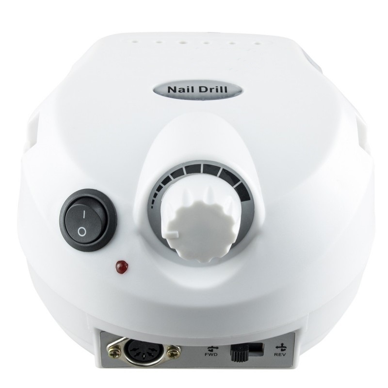 Nail Drill Broca de Unhas Micromotor com 35.000 RPM Unidade branca de broca elétrica para unhas com botões e indicadores