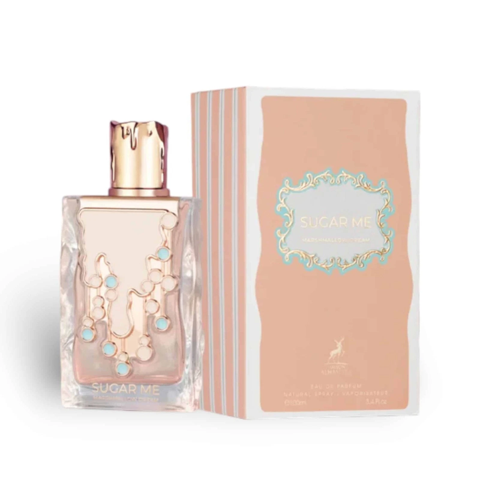 Sugar Me Marshmallow Dream Maison Alhambra Feminino 100ml Perfume Sugar Me com frasco transparente e caixa rosa