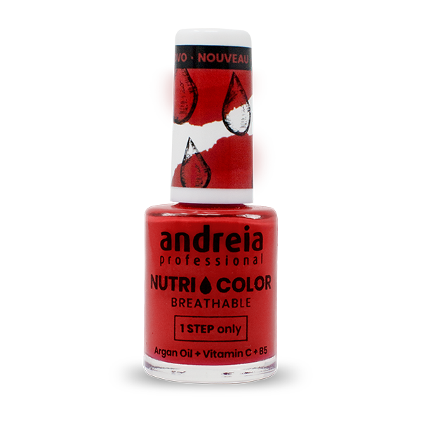 Andreia – Verniz Nutricolor – NC17 10,5ml Verniz de unhas vermelho da andreia professional NUTRI COLOR BREATHABLE