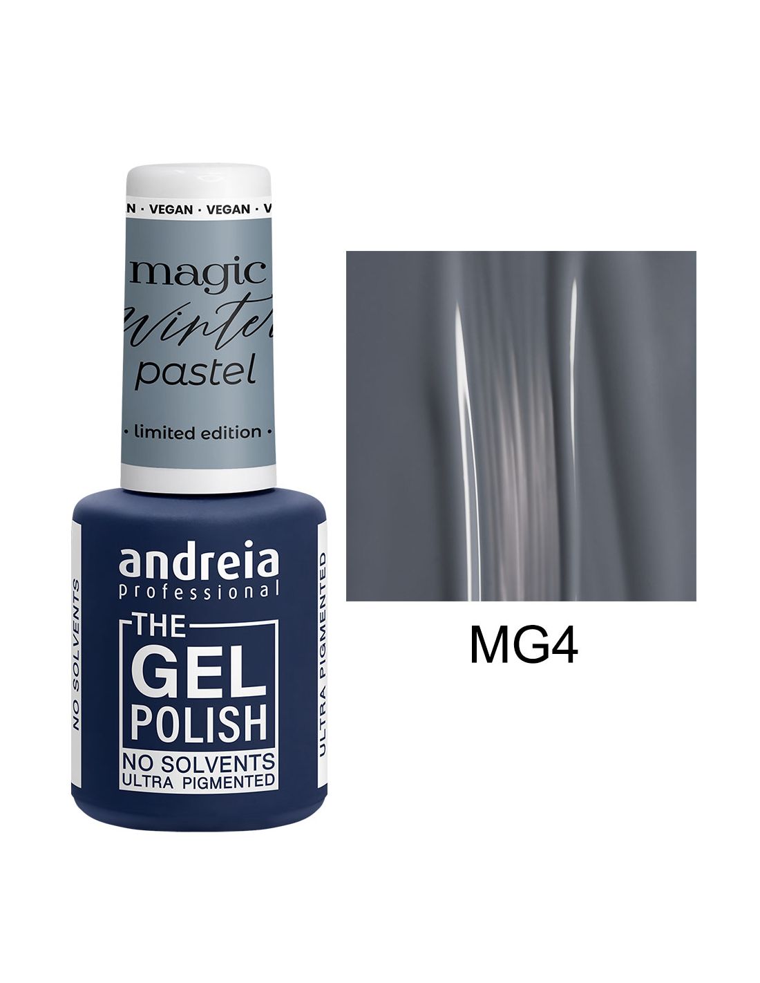The Gel Polish Andreia - Magic Winter Pastel Collection - MG4 Esmalte gel Andreia Professional azul MG4