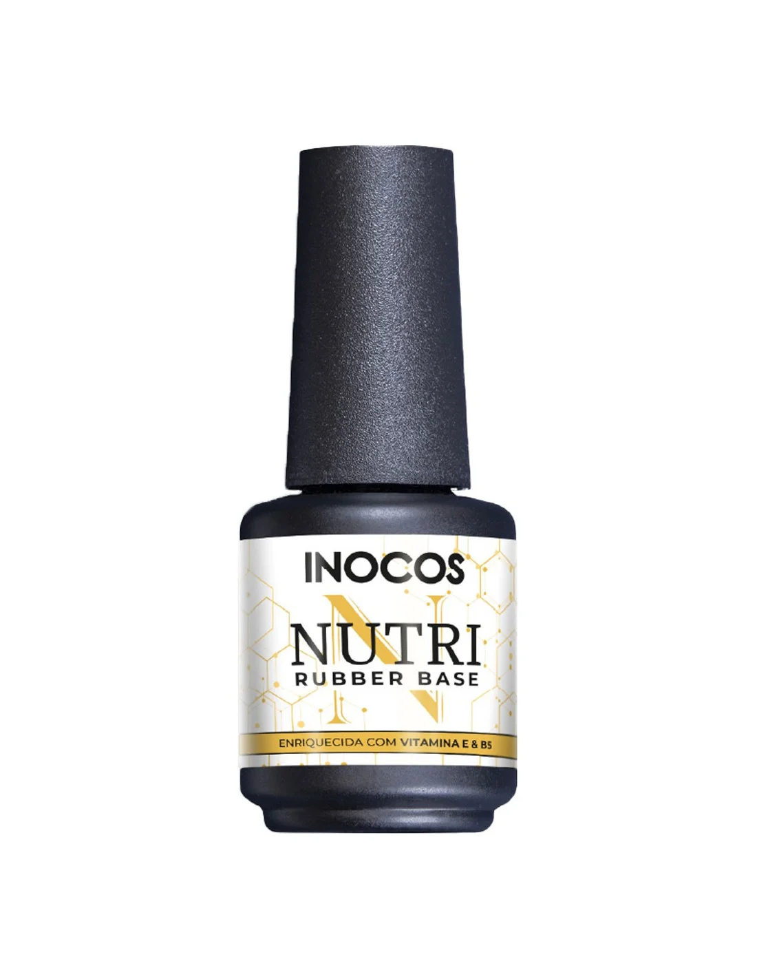 Nutri Rubber Base 15ml Inocos Frasco de base de borracha para unhas Inocos Nutri Rubber Base