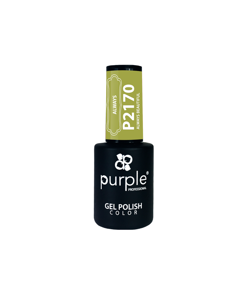 Purple Verniz Gel Respect Always Beautiful 10ml P2170 Frasco de verniz gel Purple Professional cor verde claro P2170