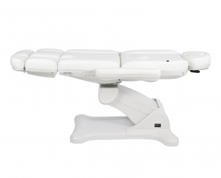 Weelko Marquesa Tempo Eléctrica 4 Motores Cama de massagem elétrica ajustável branca em fundo branco