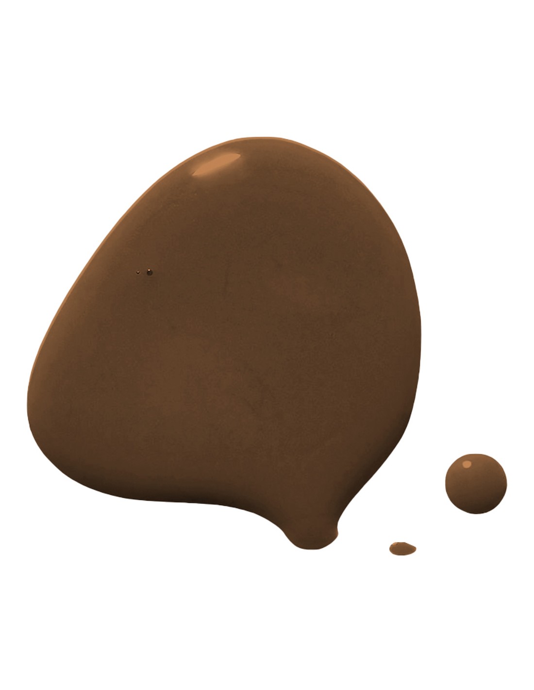 Verniz Gel A72 Pretty Papercraft - Christmas Collection - Ricki Parodi Mancha de líquido castanho escuro irregular com duas gotas menores ao lado