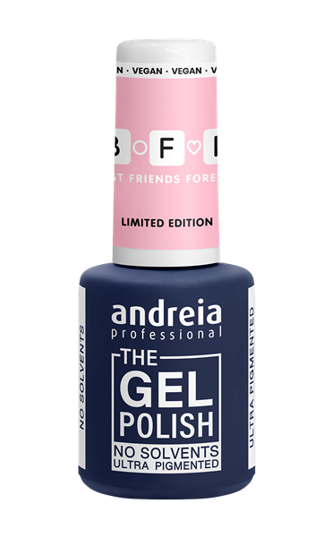 Andreia Coleção Best Friends Forever (BFF) pack de 6 cores Esmalte de unhas azul escuro com tampa rosa da Andreia Professional