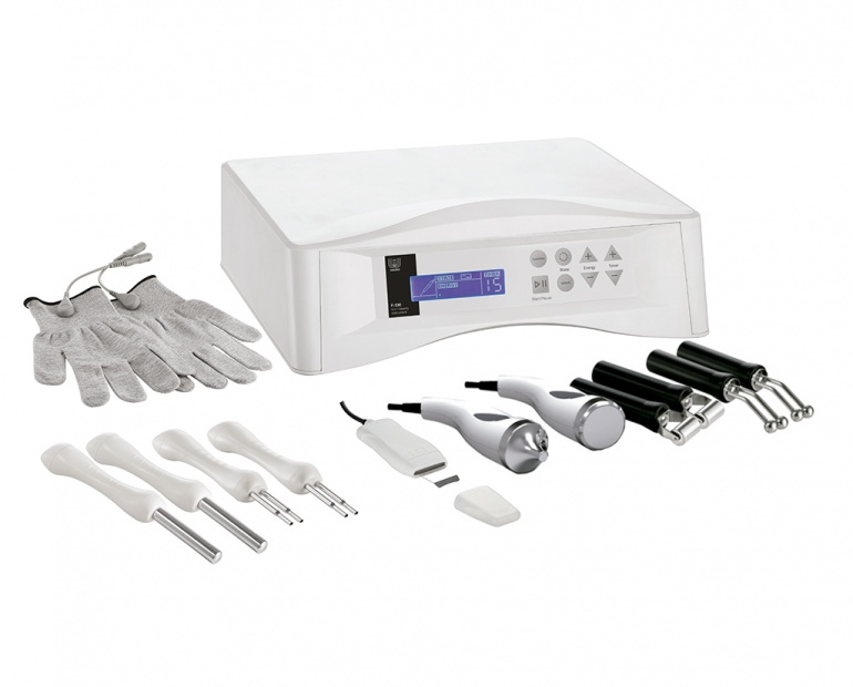Weelko Equipamento Multifunções 5 em 1 Conjunto completo de equipamento estético com unidade principal, aplicadores e acessórios