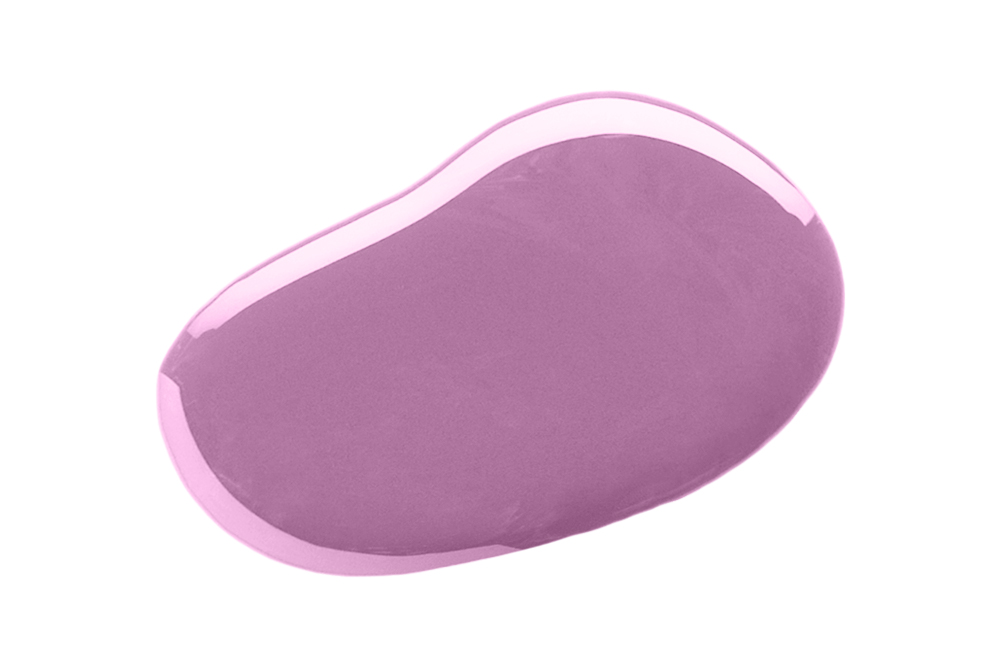 Verniz Gel RickiParodi Dear Daisy A82 10.5 ml Almofada oval rosa e roxa com bordas brilhantes