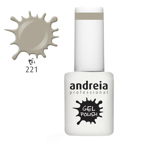 AndreiaProfissional Verniz Gel 221 - 10.5ml Verniz gel branco fosco andreia professional GEL POLISH cor 221 cinzento claro