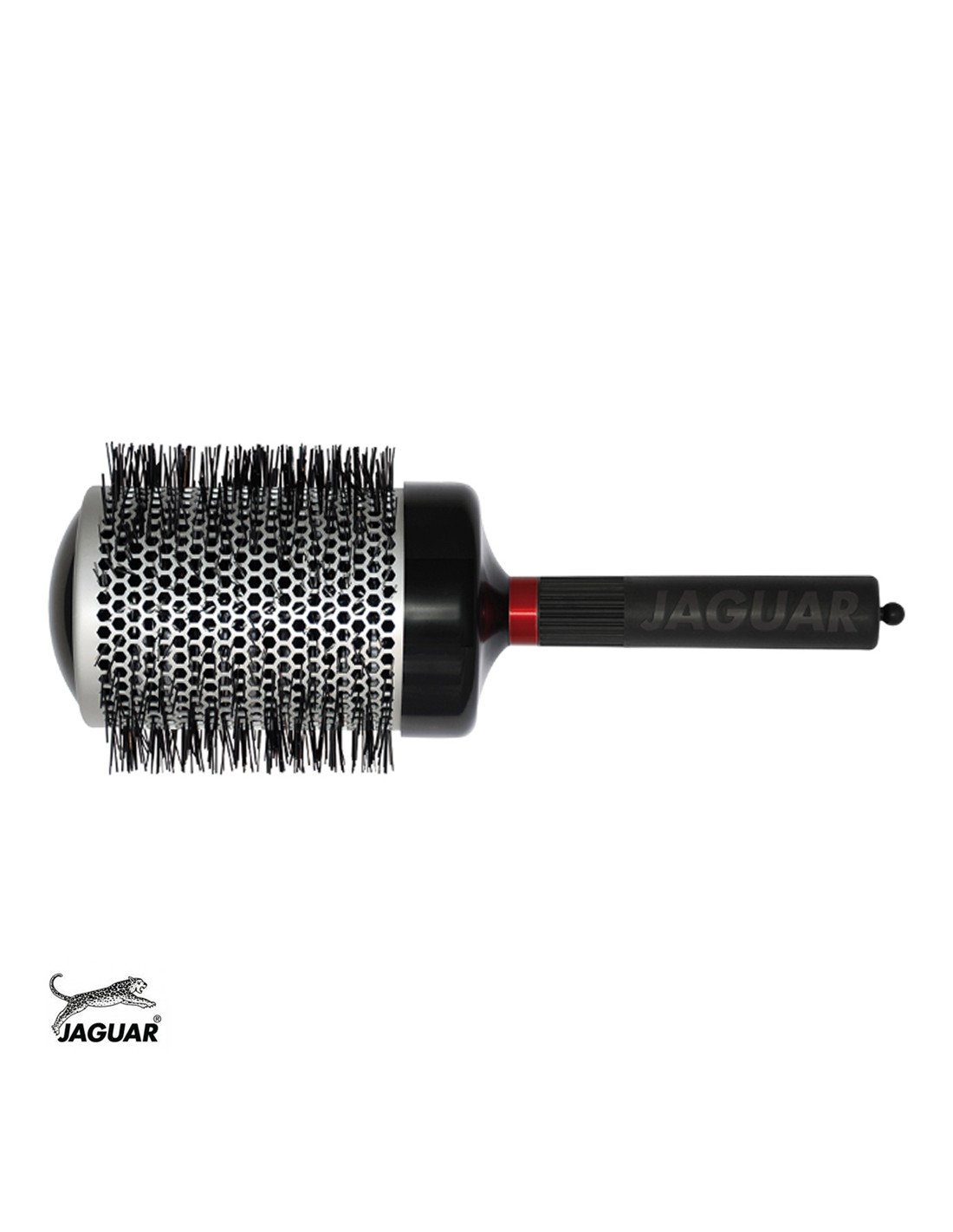 Jaguar Escova T400 80 mm - T Serie Escova redonda de cabelo preta e prateada da marca JAGUAR