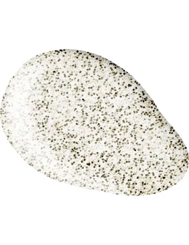 Verniz Gel RickiParodi Christmas Songs B11 White Christmas 10ml Transparente Glitter Esfoliante corporal cremoso com partículas esfoliantes pretas