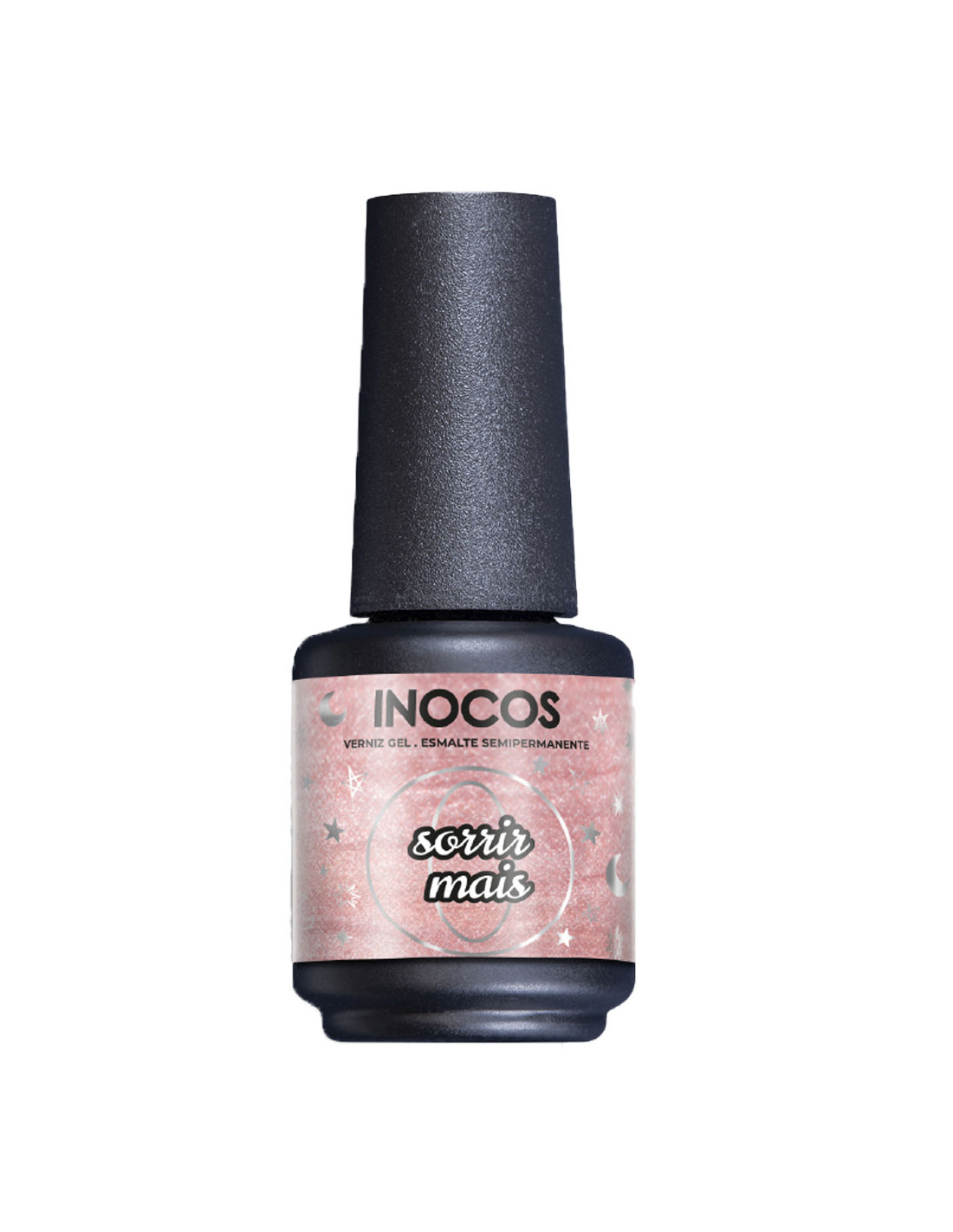 Verniz Gel Inocos A Million Dreams 15ml Sorrir Mais MD2 Frasco de verniz gel INOCOS com rótulo rosa e tampa preta