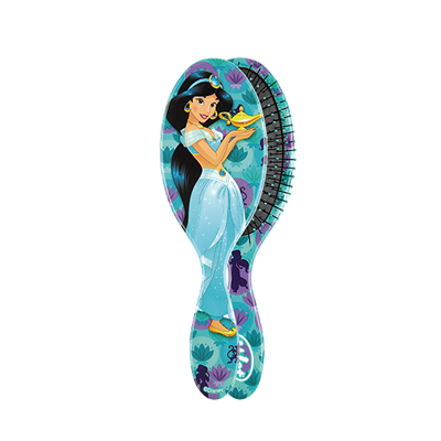 WET BRUSH ESCOVA DE CABELO DISNEY PRINCESA JASMINE Escova de cabelo azul com imagem da princesa Jasmine da Disney