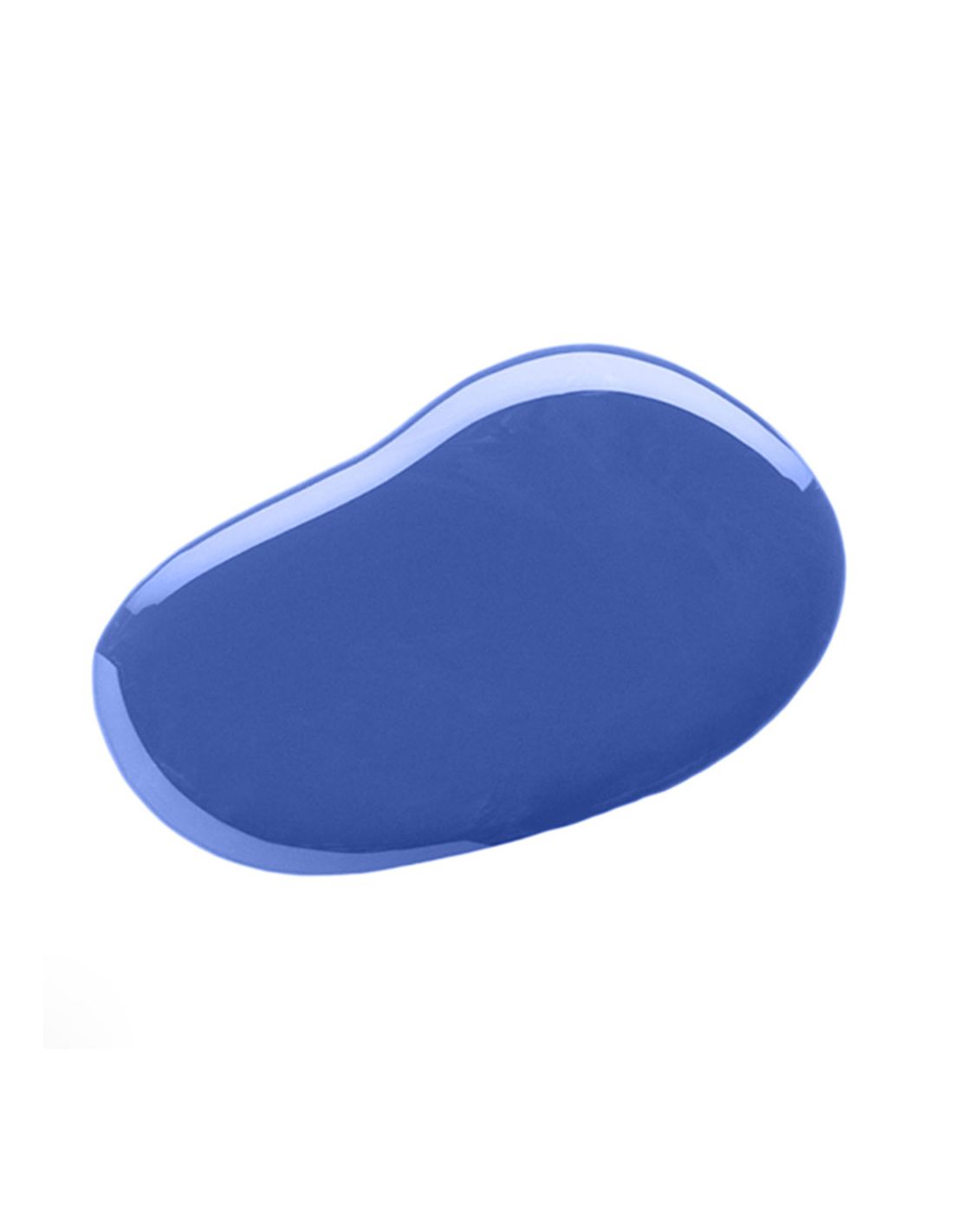 Verniz Gel A55 Ocean Tears - Water Collection - Ricki Parodi Objeto azul oval brilhante sobre fundo branco