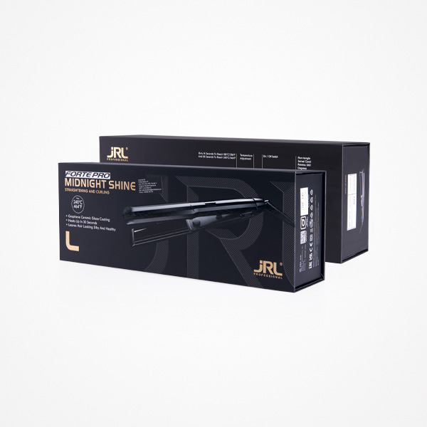 Jrl Forte Pro F440 Prancha de Cabelo Larga Midnight Shine Embalagem preta de alisador de cabelo JRL Professional FORTE PRO MIDNIGHT SHINE.