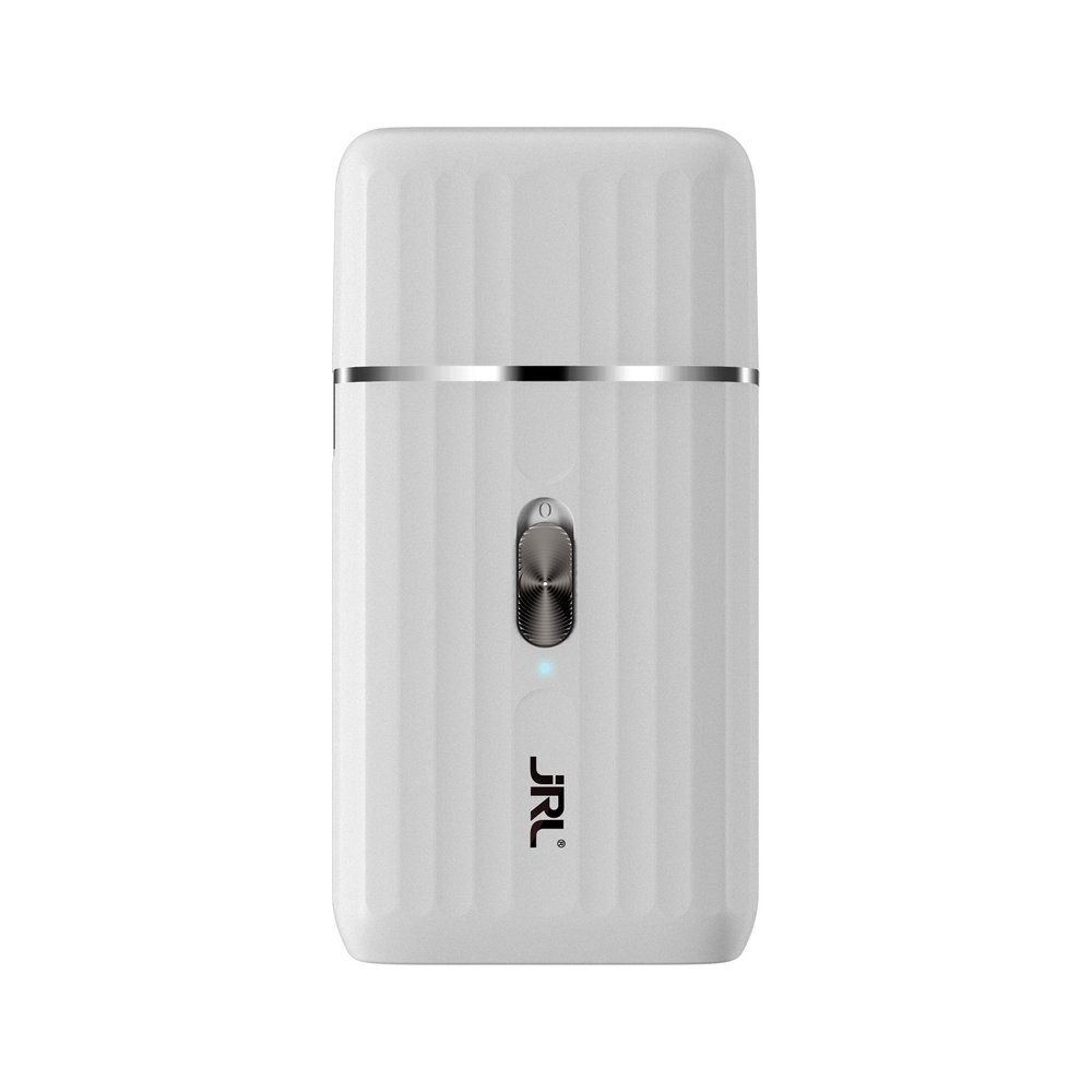 JRL ONYX SF Pro Shaver - máquina de Barbear Branca Aparelho eletrónico branco com botão prateado e luz azul