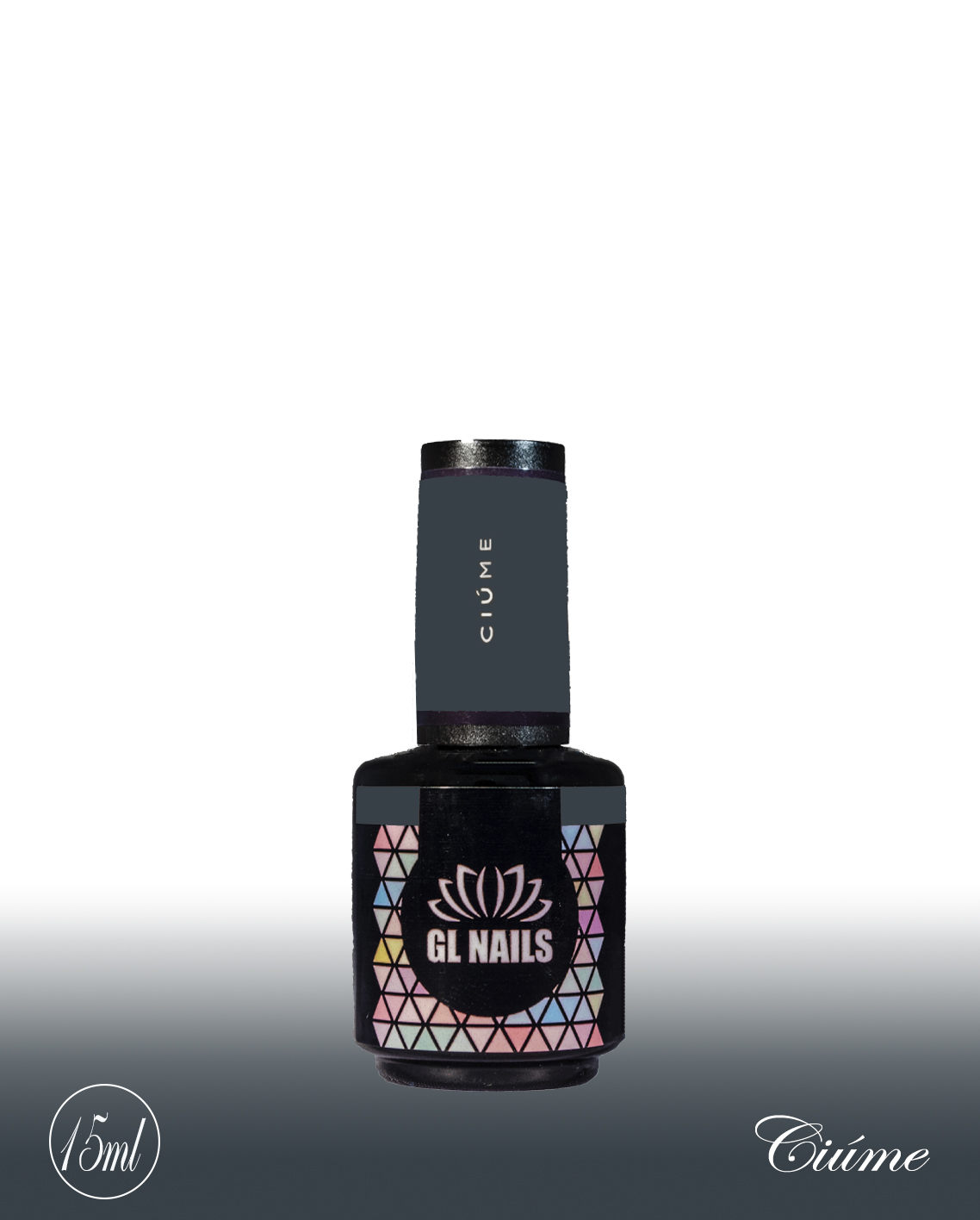 GL Nails - Verniz Gel Ciúme 15ml Frasco de verniz para unhas GL NAILS