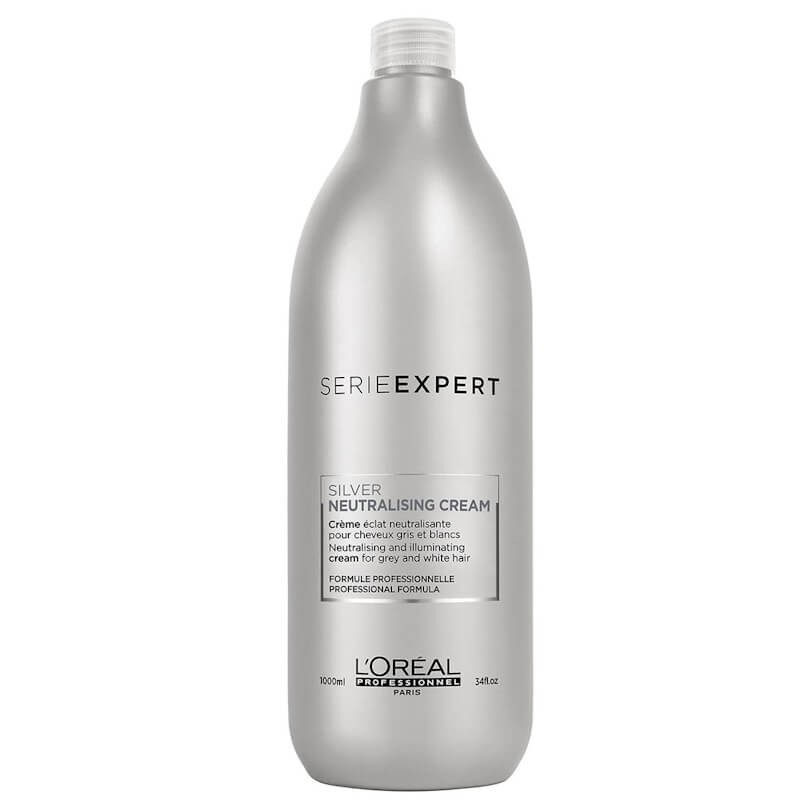 LOREAL CONDICIONADOR SILVER 1000ML Frasco prateado L'OREAL Série Expert Silver Neutralising Cream 1000ml
