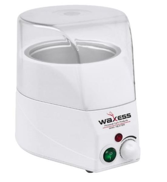 AQUECEDOR CERA LATA ETNA S/80 800 ml WAXESS Aquecedor de cera Waxess branco com tampa transparente e botões de controlo