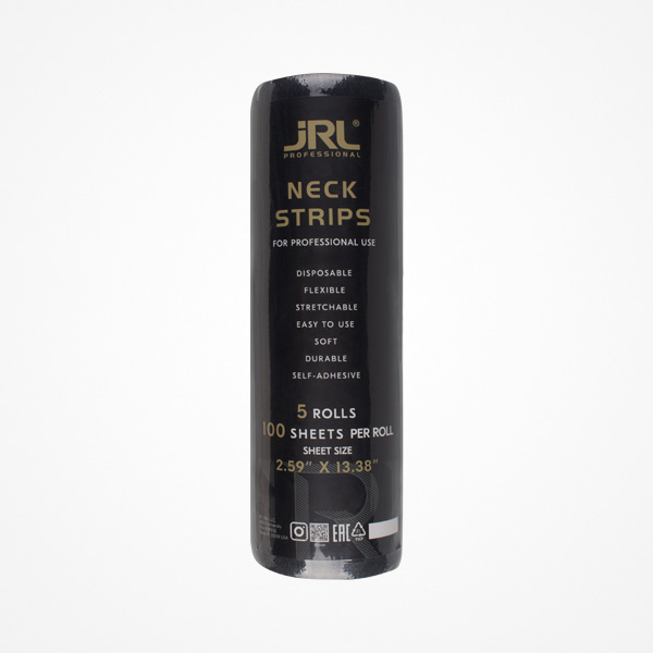 Papel Pescoço Jrl Rolo preto de tiras adesivas para pescoço JRL PROFESSIONAL
