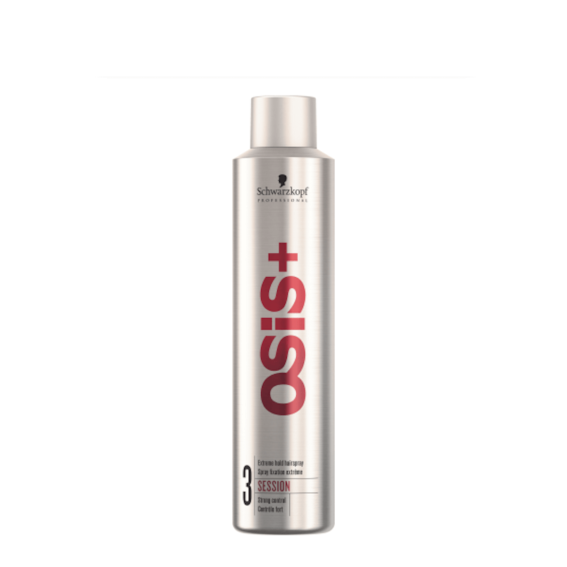 OSiS+ Session 300ml - Laca de fixação extrema Frasco prateado de spray para cabelo OSIS+ Schwarzkopf