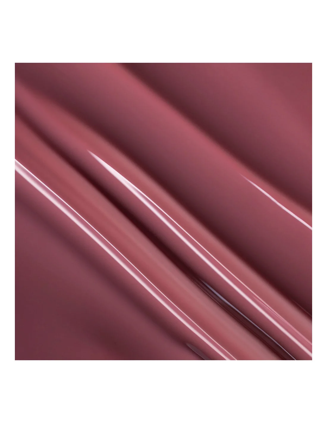 True Pure Gel Polish Andreia 0% Plastic T25 10.5ml Texturas brilhantes rosa de batom aplicado sobre pele