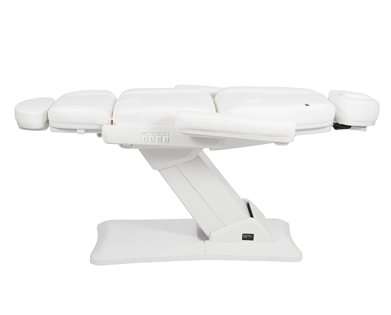 Weelko Marquesa Maxi Eléctrica 4 Motores Cama de massagens elétrica branca ajustável com várias secções acolchoadas